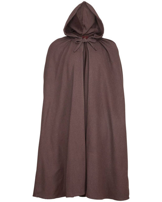 Basic Cloak - Brown- płócienna opończa