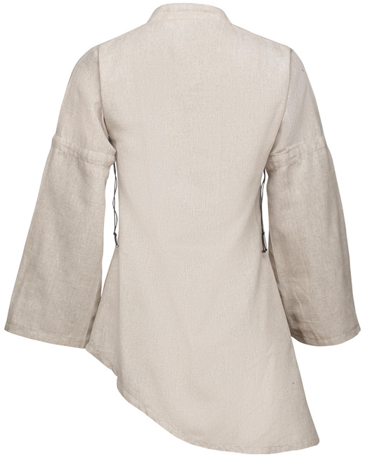 Galatea blouse linen - Brown- lniana koszula