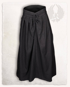 Anna Skirt Black - płócienna spódnica