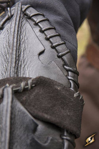 Bone Bracer - Right Arm Bracer - Black/Desert Beige