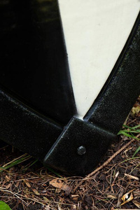 Crusader Shield - Black/White - 70x50 cm