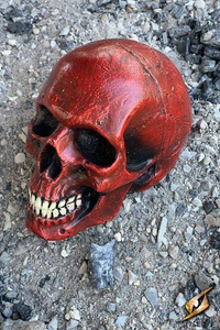 Medium Skull - Foam - Red - 15 cm