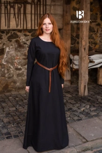 Underdress Freya - Black - bawełniana suknia spodnia
