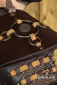 Fighter Gorget with Pauldrons - Brown