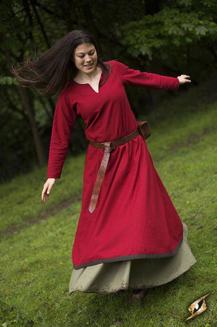 Basic Dress - Dark Red/Brown