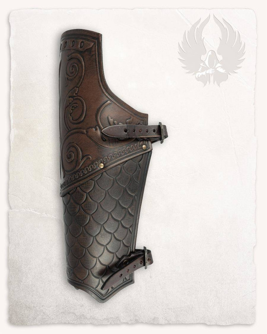 Gawain bracers brown - skórzane karwasze