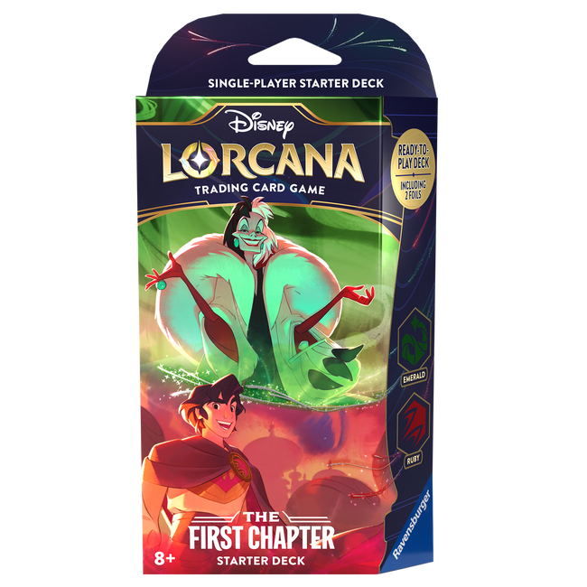 Disney Lorcana: The First Chapter Starter Deck Emerald and Ruby