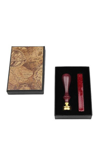 Seal Set Lily - Red - pieczęć i lak