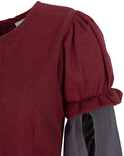 Loreley Dress - Bordeaux - suknia bawełniana