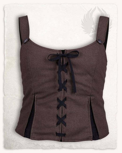 Lea Bodice Brown - kamizelka gorsetowa