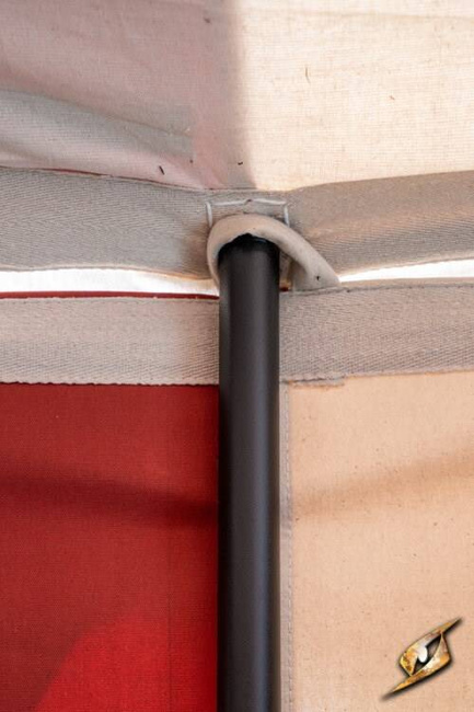 Marquee Tent - 4x6m - Natural/Emperor Red - Standard