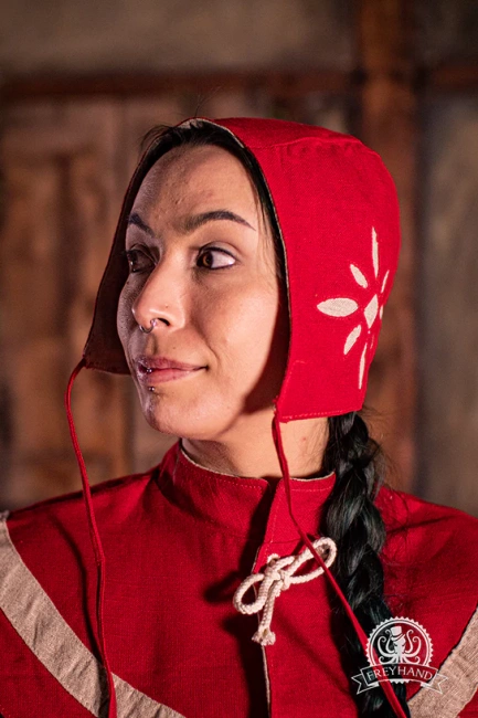 Landsknecht Coif Imperialis - Red/Natural