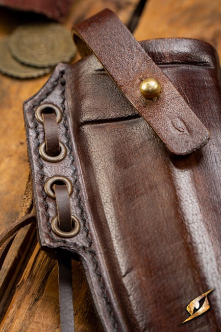 Ranger Knife & Scabbard - Right - Brown