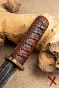 Tanto Throwing Knife - Red - 25 cm