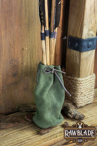 Adventurer Tube Pouch - Green - zamszowa sakiewka