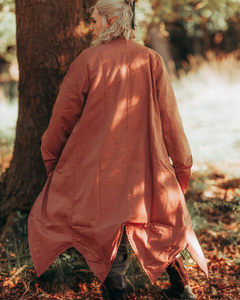 Arantir robe - Light Brown - bawełniany płaszcz