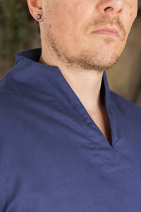 Tunic Ekwin - Blue - bawełniana tunika