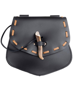 Cueron belt bag - Black - skórzana kaletka