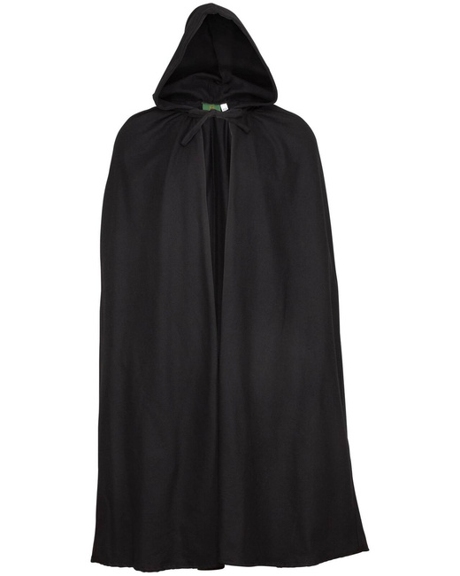 Basic Cloak - Black - płócienna opończa