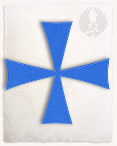 Templar Cross Patch - Blue