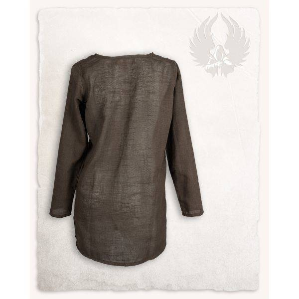 Tronde Tunic Linen Brown - lniana tunika