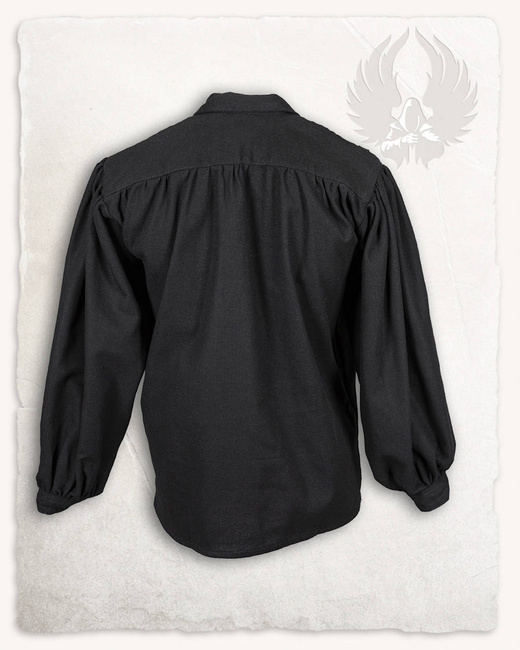 Jonathan Shirt - Black - koszula bawełniana