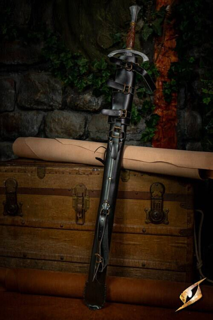 Adjustable Scabbard Black Faux Leather 97 cm - regulowana pochwa