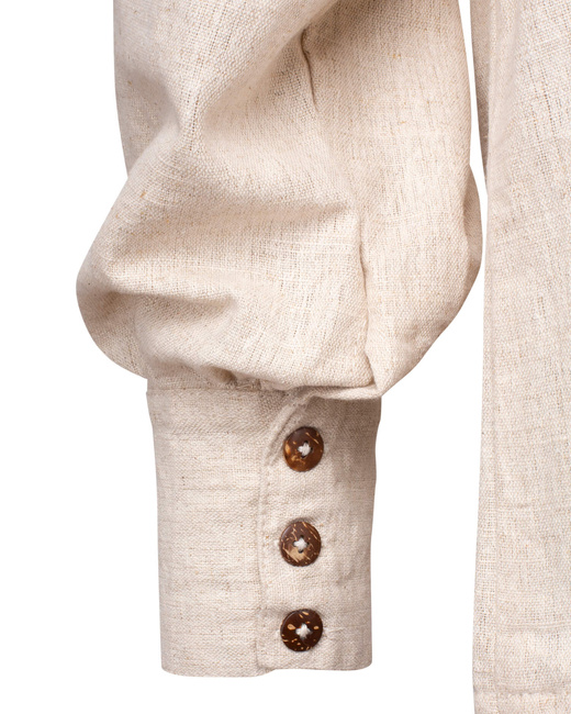 Bartold shirt Lilen Cream - koszula lniana