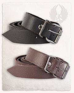 Doran Belt Slim Black - skórzany pasek