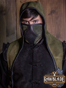 Akku splitleather hood - Green