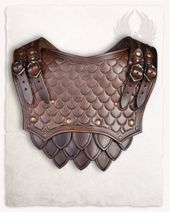 Hektor Leather Gorget - Brown