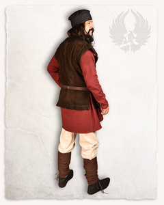 Penda Leatherjerkin Suede Brown - zamszowy bezrękawnik