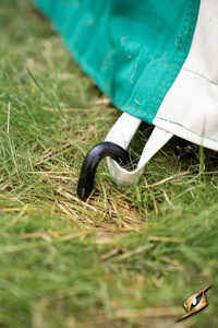 Marquee Tent - 4x6m - Natural/Emerald Green - Standard