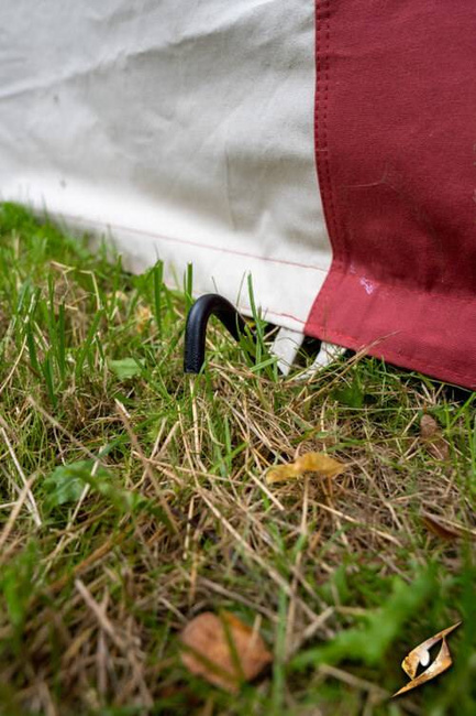 Pavilion Tent - Ø3m - Natural/Emperor Red