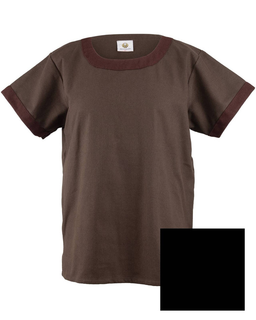 Holgar tunic canvas - Black - tunika średniowieczna