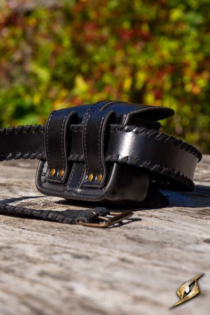 Warrior Bag - Faux Leather - Black - Small