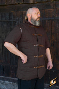 Short Sleeves Gambeson Warrior - Brown