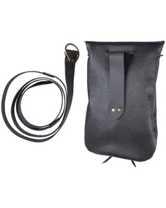 Guerrero belt bag with belt - Black - skórzana kaletka + pasek