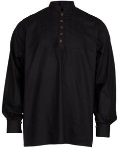 Lucious - Black - koszula bawełniana