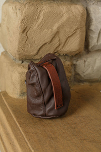 Belwar Leather Pouch Brown - skórzana sakiewka
