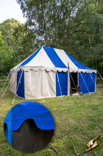 Marquee Tent - 4x6m - Epic Black/Lapis Blue