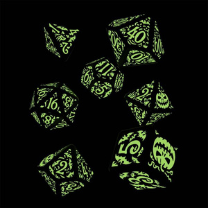 Kości RPG Halloween Jack O'Lantern