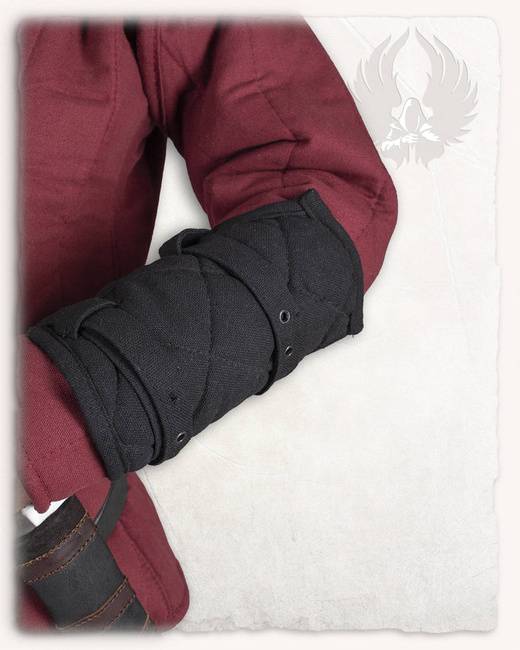 Arthur Padded Bracers - Black