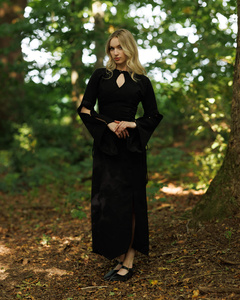 Antaris Dress Canvas - Brown - suknia bawełniana