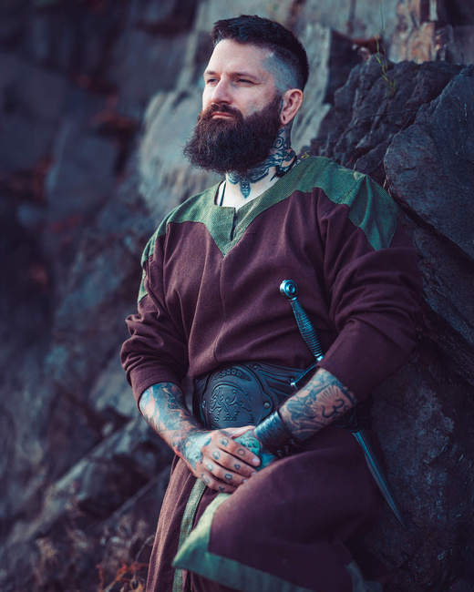 Norgaard Tunic Canvas - Brown - tunika średniowieczna