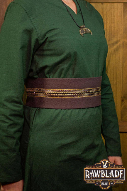 Jeanne fabric belt - Brown