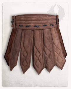 Tenebra Armour Skirt brown - przepaska, spódnica ze skóry