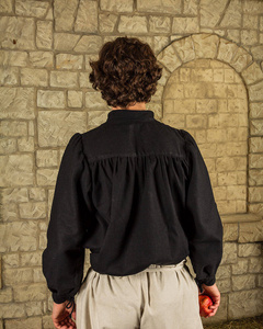 Ansgar Shirt Canvas Black - koszula średniowieczna