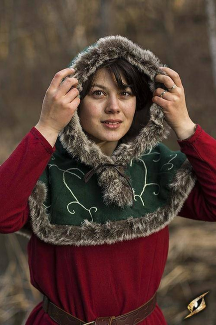 Hood - Fur - Green