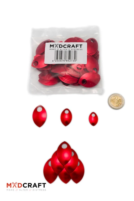 Aluminium Scales - Red - aluminiowe łuski